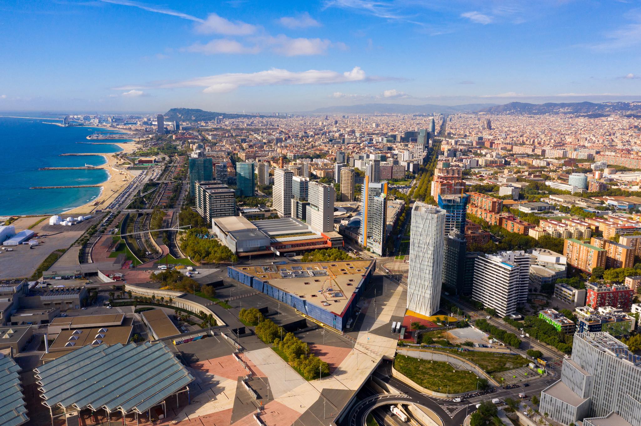 The striking architecture of Diagonal Mar